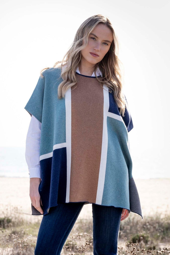 Kenna Cape (One - Size) - Marble - The Wardrobe