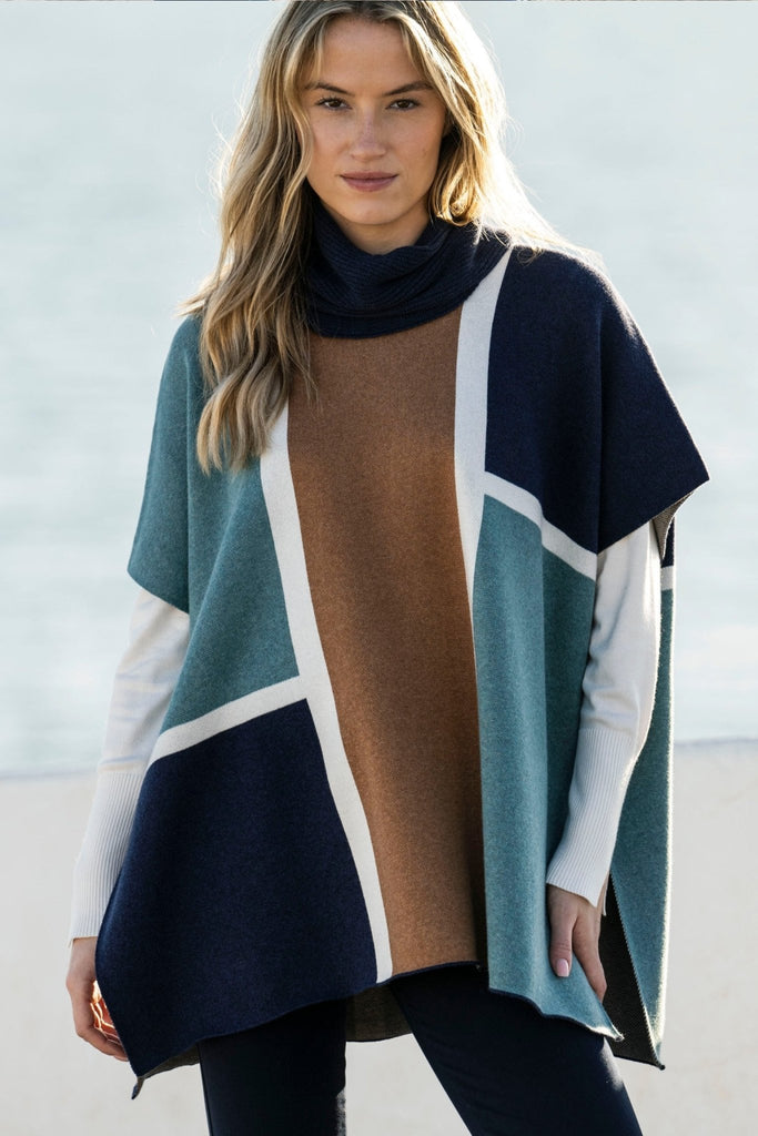 Kenna Cape (One - Size) - Marble - The Wardrobe