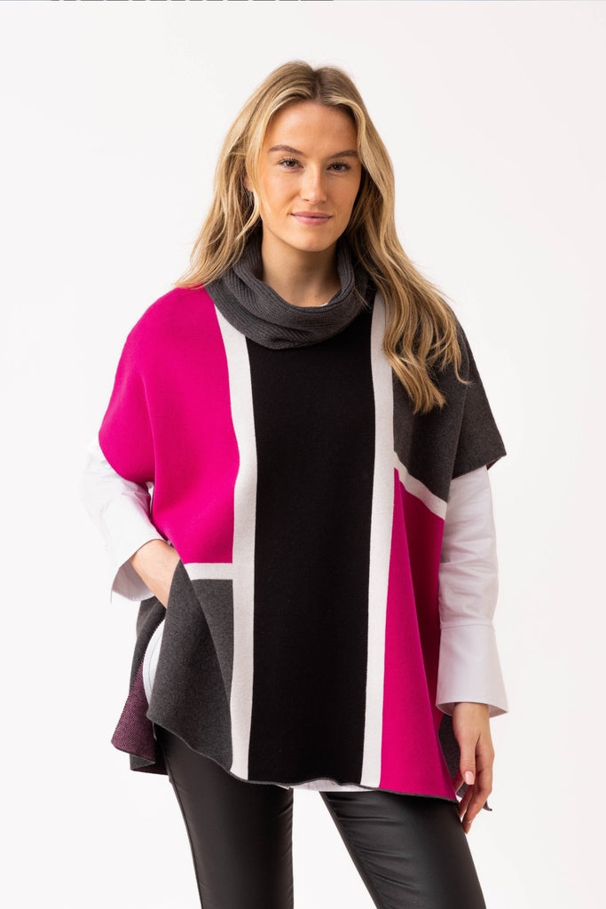 Kenna Cape (One - Size) - Marble - The Wardrobe
