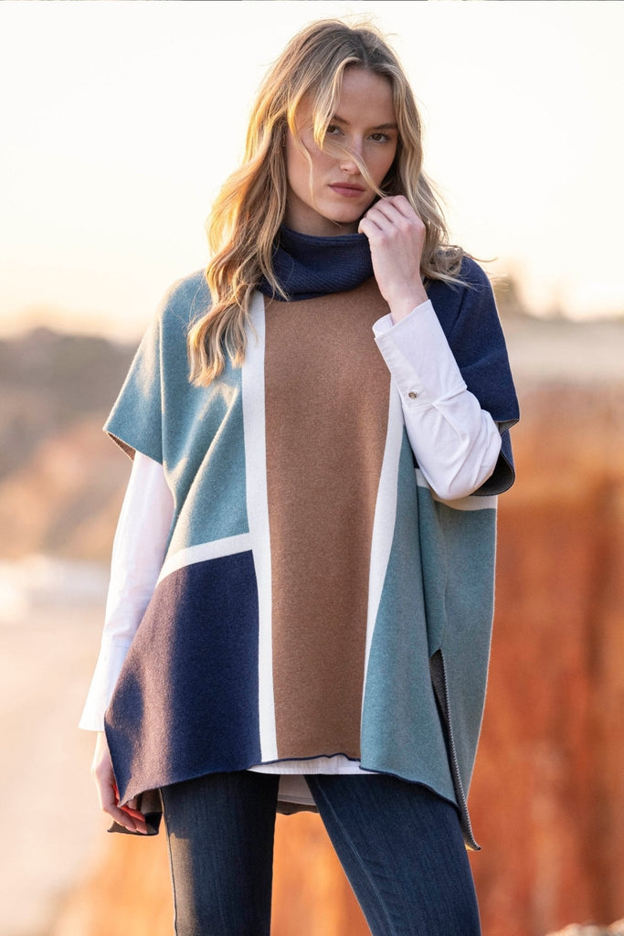 Kenna Cape (One - Size) - Marble - The Wardrobe
