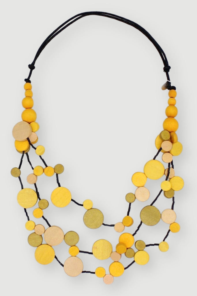 Kira Necklace - Yellow - Sylca - The Wardrobe