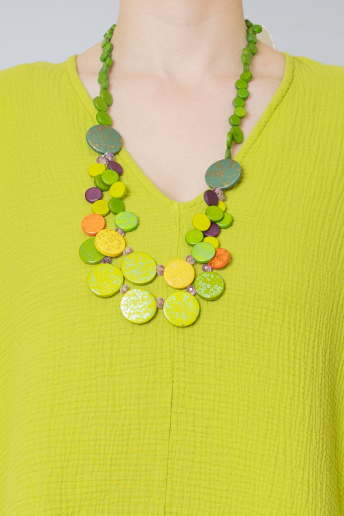 Lime Circle Necklace - The Wardrobe - The Wardrobe