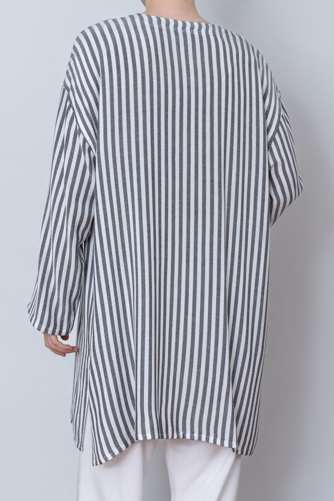 Long Jacket - White Stripe - Dairi - The Wardrobe