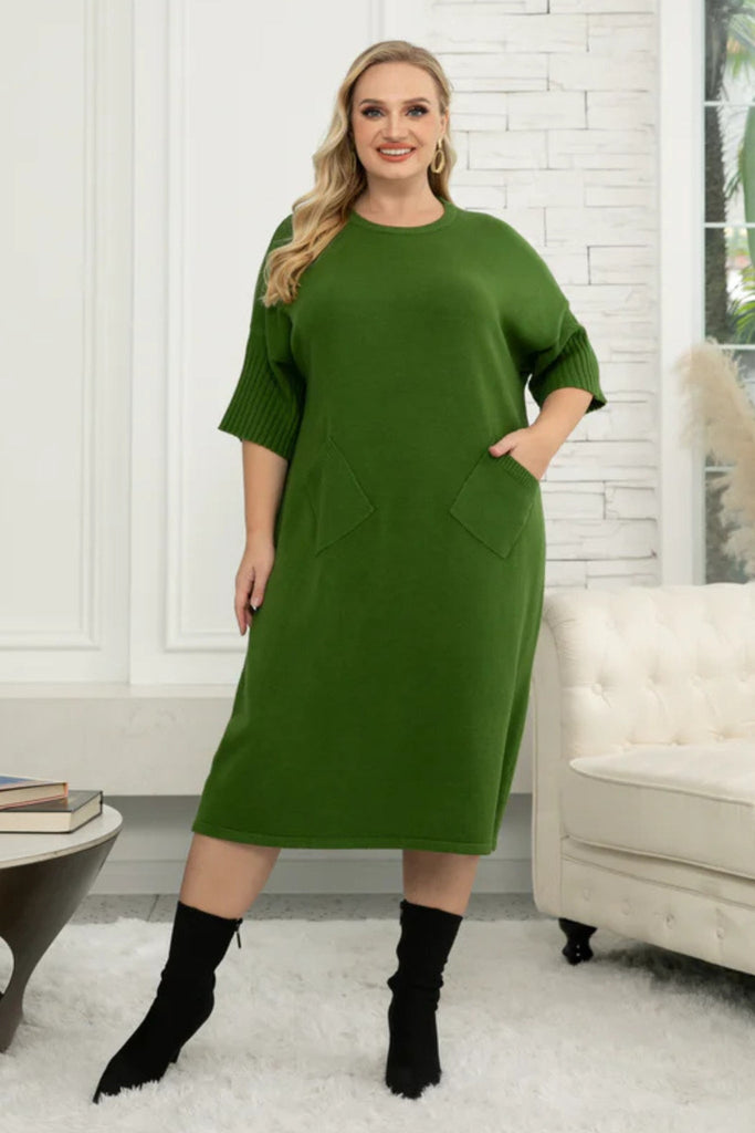Madeleine Knit Dress - Orange Fashion - The Wardrobe