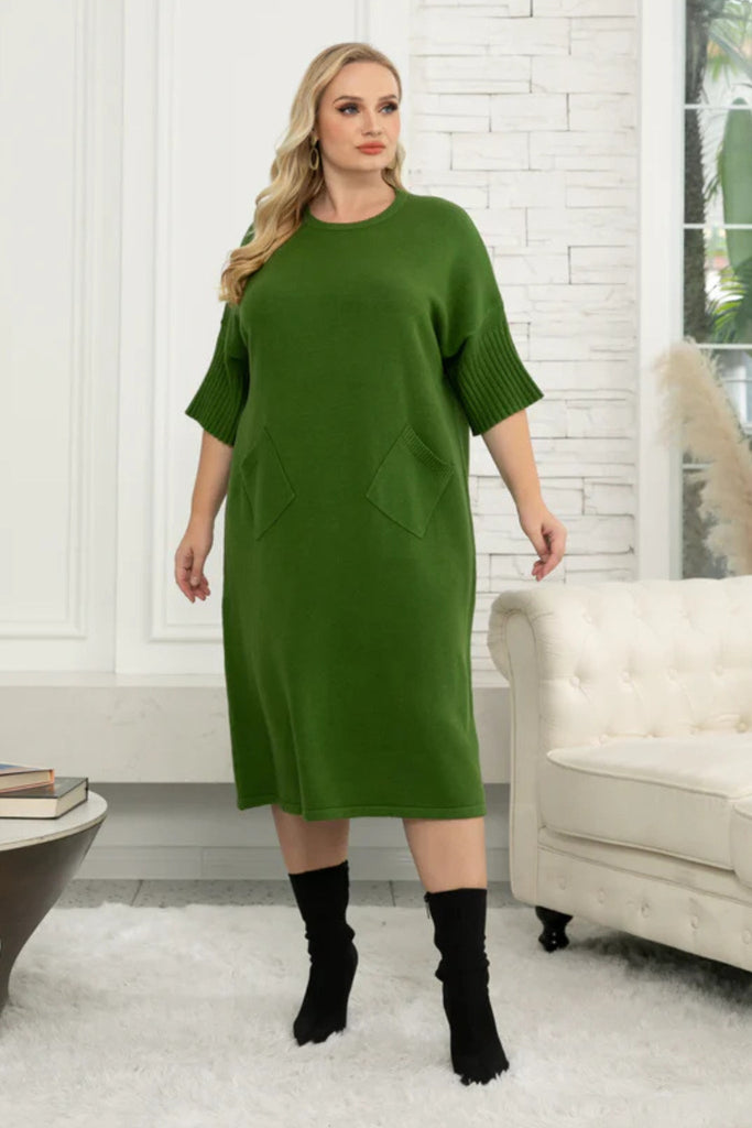 Madeleine Knit Dress - Orange Fashion - The Wardrobe
