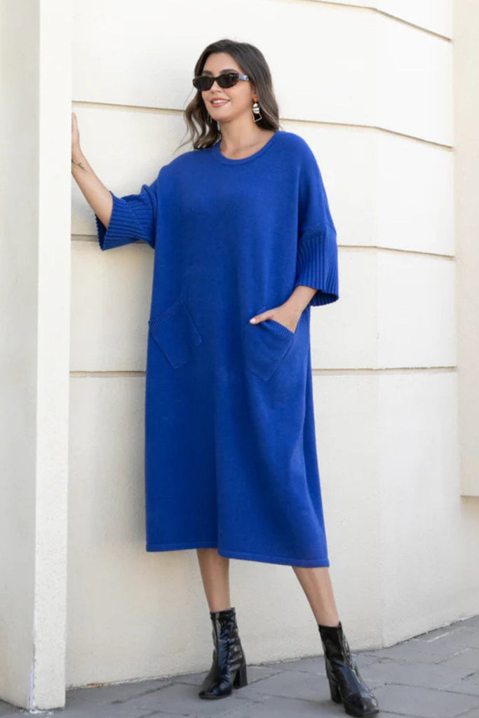 Madeleine Knit Dress - Orange Fashion - The Wardrobe