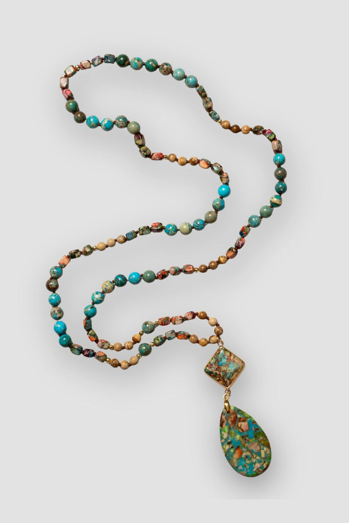 Mosaic Stone Necklace - The Wardrobe - The Wardrobe