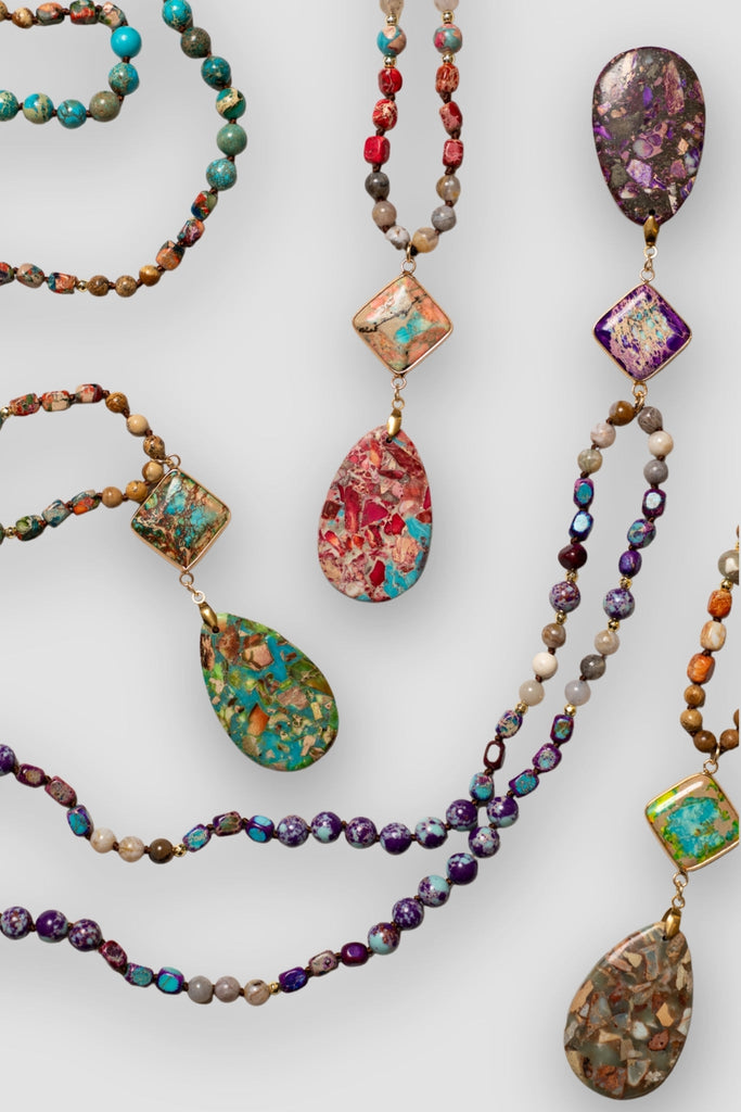 Mosaic Stone Necklace - The Wardrobe - The Wardrobe