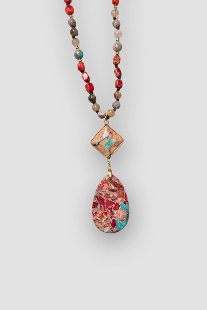 Mosaic Stone Necklace - The Wardrobe - The Wardrobe