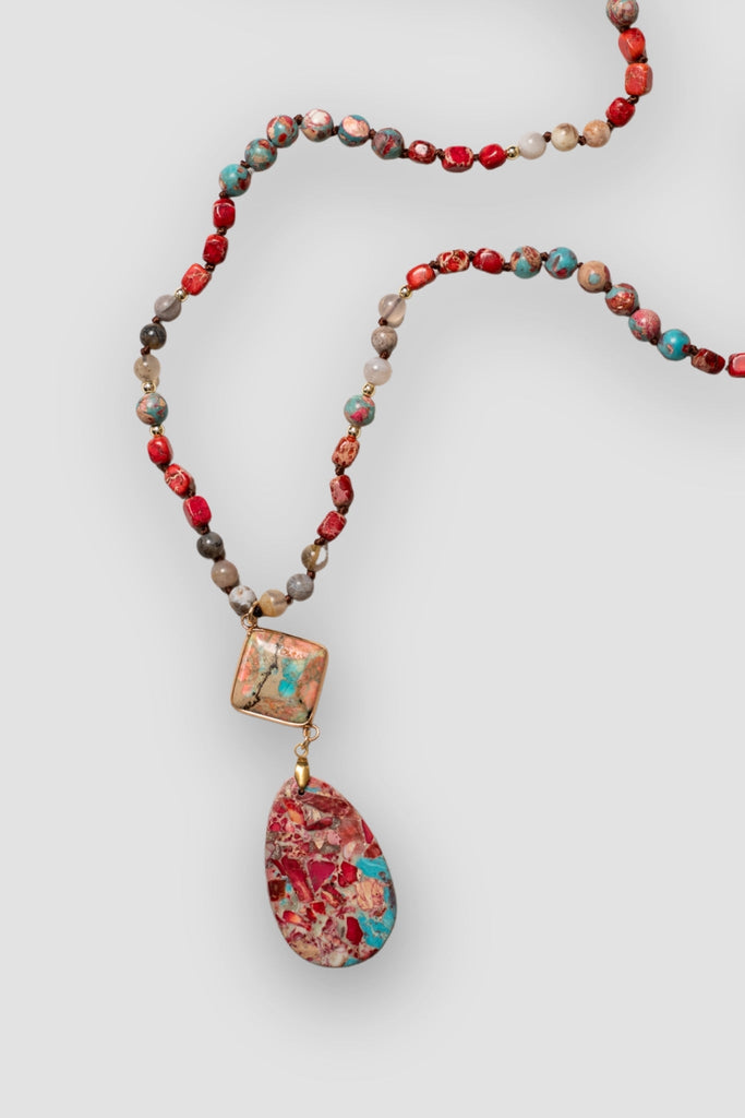 Mosaic Stone Necklace - The Wardrobe - The Wardrobe