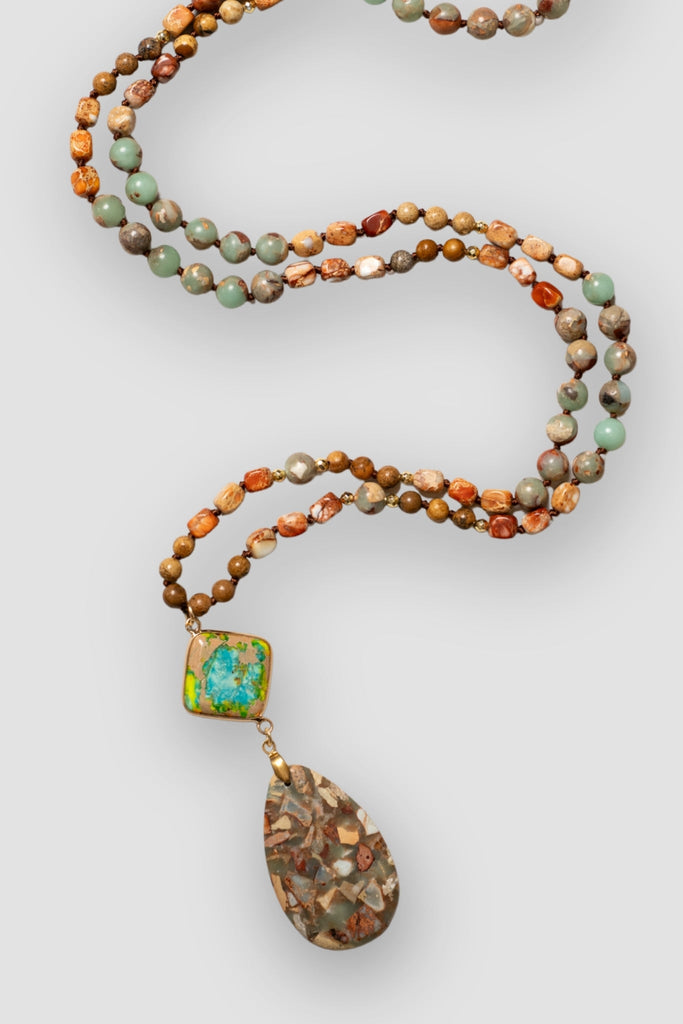 Mosaic Stone Necklace - The Wardrobe - The Wardrobe