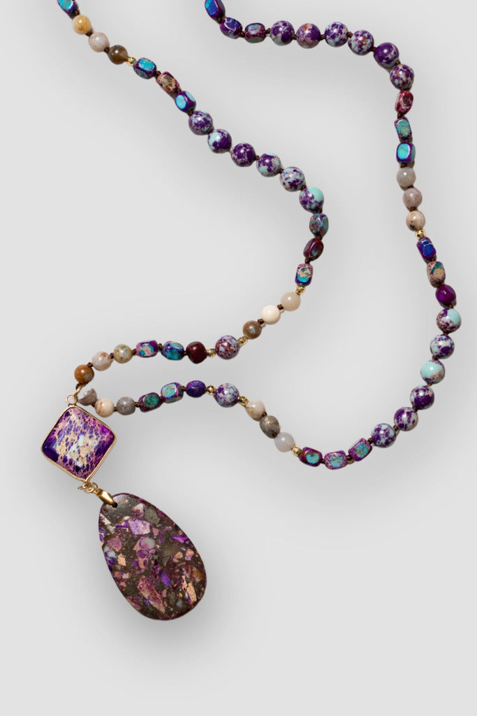 Mosaic Stone Necklace - The Wardrobe - The Wardrobe
