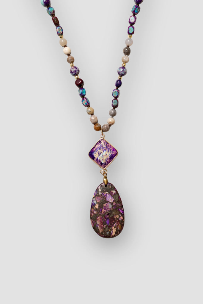 Mosaic Stone Necklace - The Wardrobe - The Wardrobe