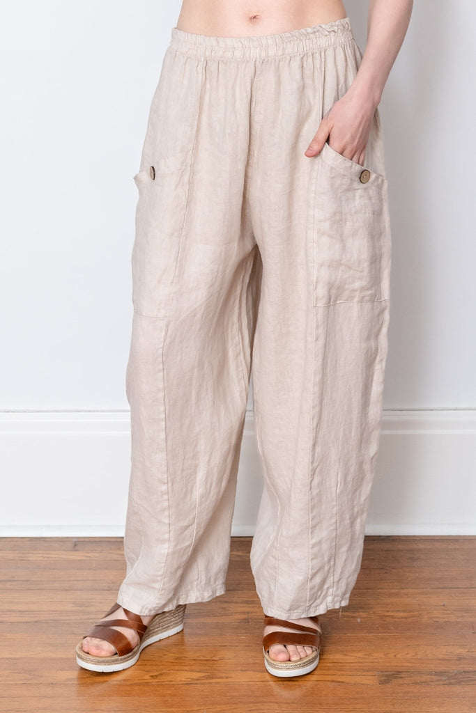 Nico Linen Pant - Made in Italy - The Wardrobe