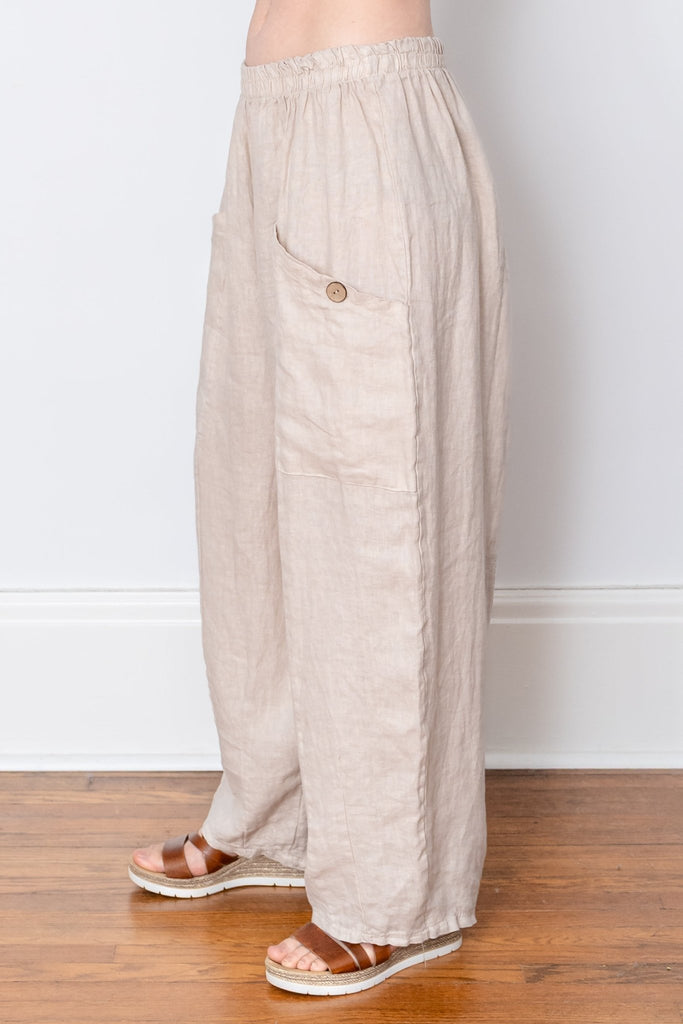 Nico Linen Pant - Made in Italy - The Wardrobe