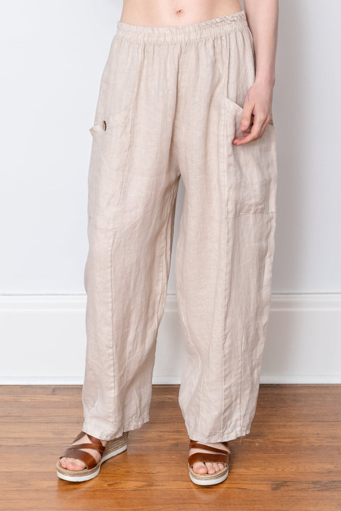 Nico Linen Pant - Made in Italy - The Wardrobe