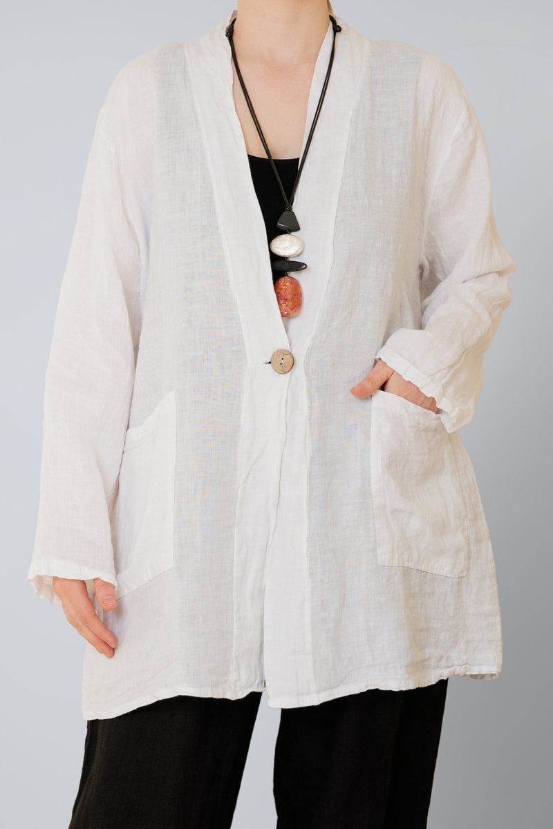 Odette Linen Jacket – The Wardrobe