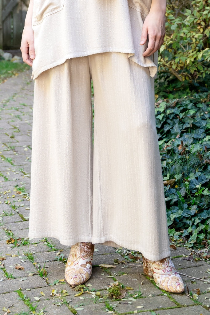 Palazzo Pant - Sand Shadow Stripe - Dairi - The Wardrobe