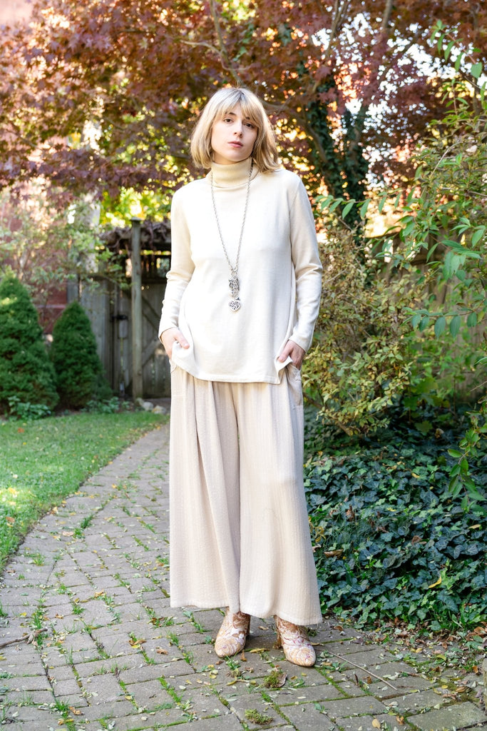 Palazzo Pant - Sand Shadow Stripe - Dairi - The Wardrobe