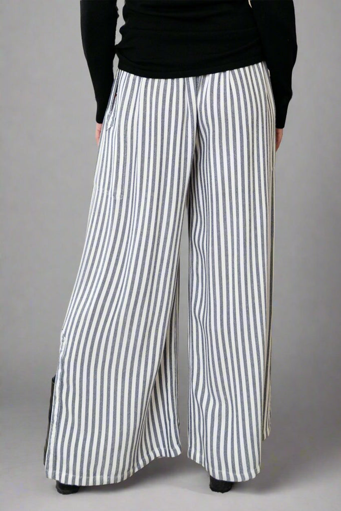 Palazzo Pant - White Stripe - Dairi - The Wardrobe