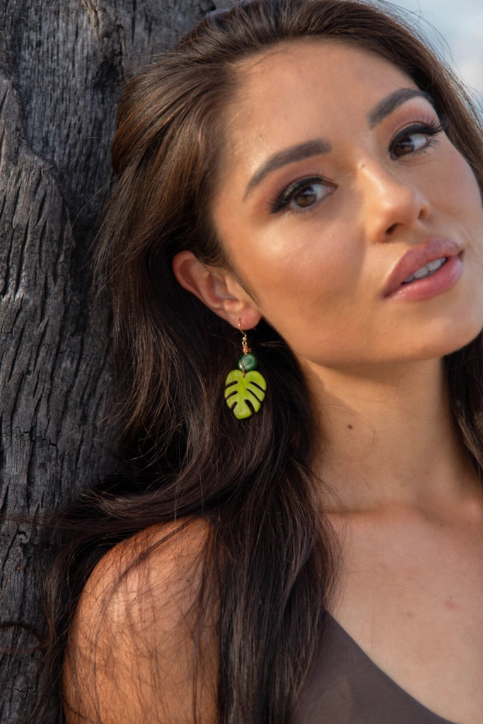 Palm Leaf Earring - Jewellery - The Wardrobe