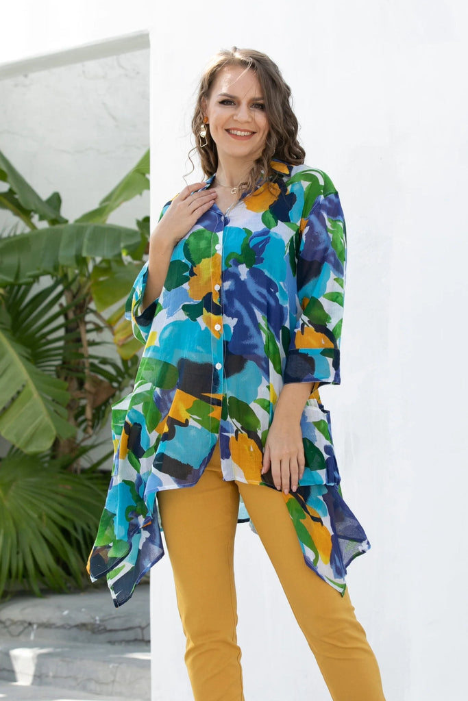 Paradise Cotton Tunic - Orange Fashion - The Wardrobe