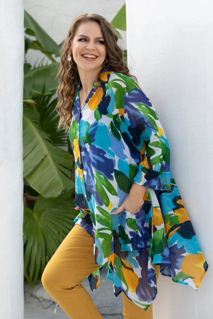 Paradise Cotton Tunic - Orange Fashion - The Wardrobe