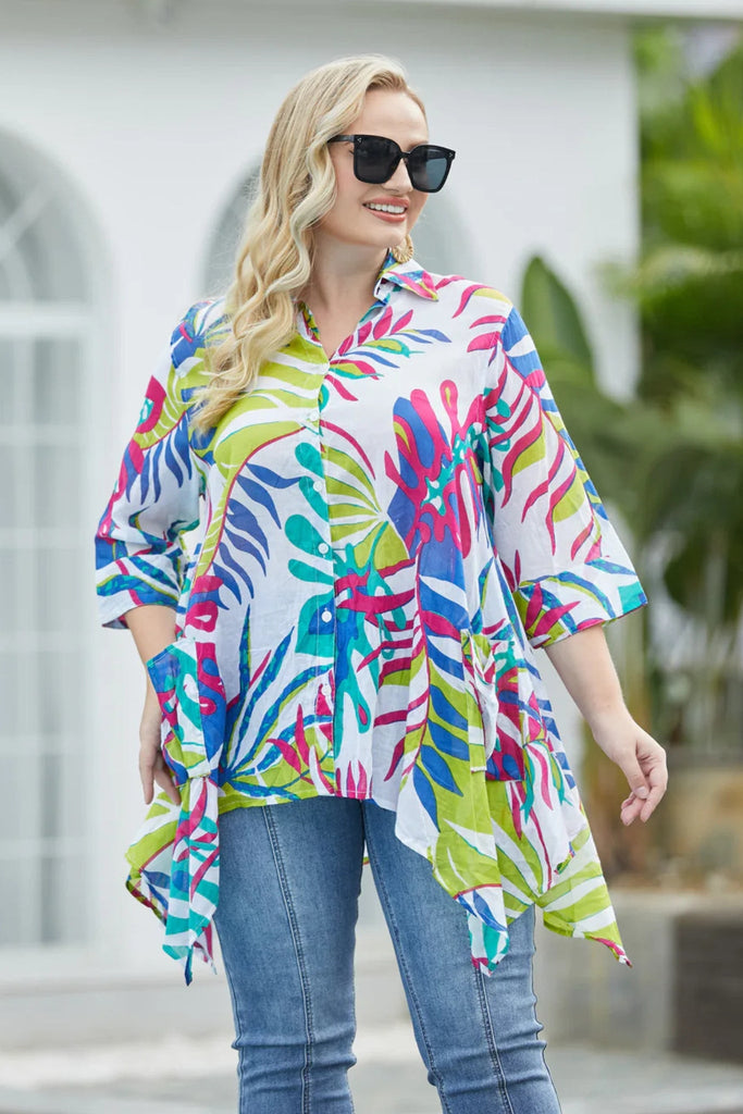 Paradise Cotton Tunic - Orange Fashion - The Wardrobe