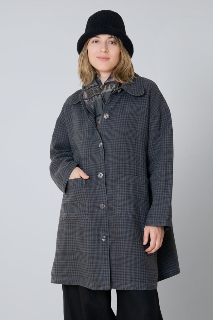 Plaid Car Coat - Foghorn - Bryn Walker - The Wardrobe