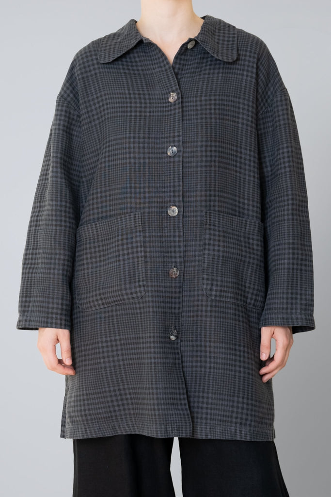 Plaid Car Coat - Foghorn - Bryn Walker - The Wardrobe