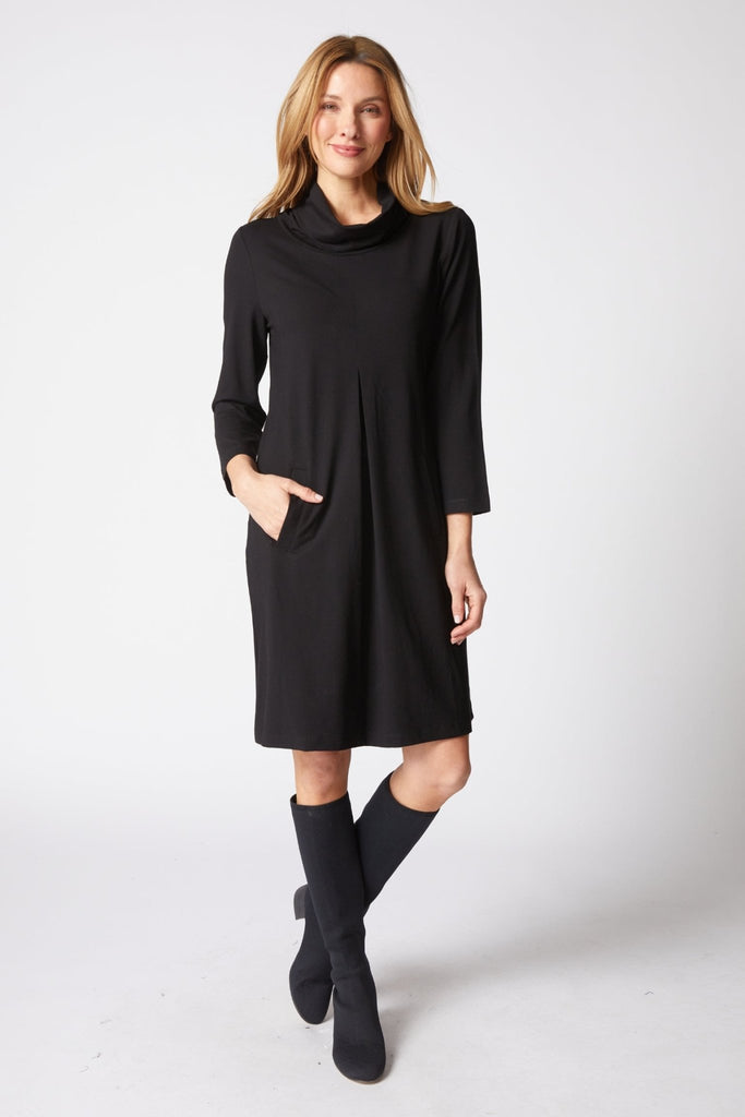 Pleat Dress - Black - Habitat - The Wardrobe
