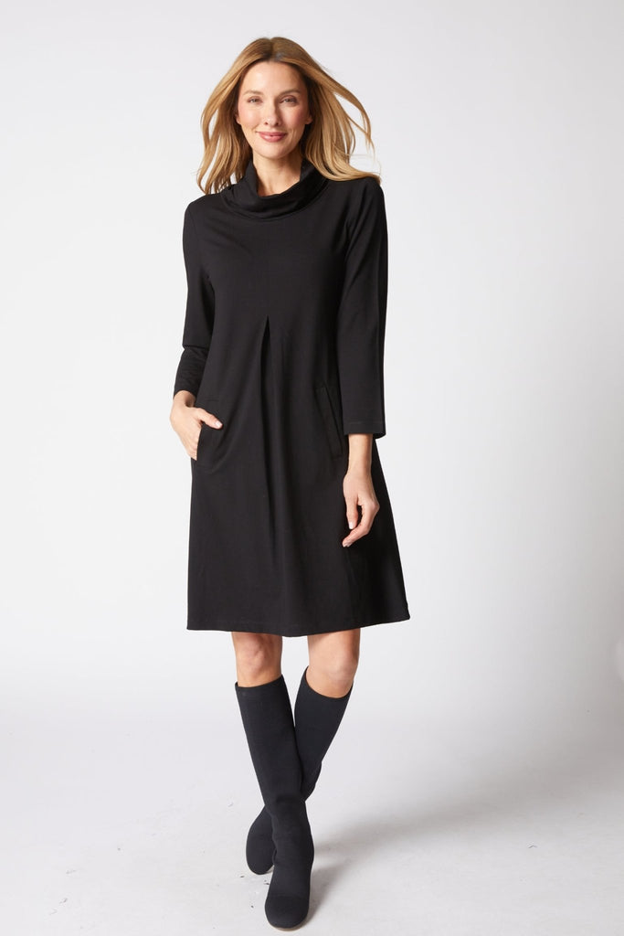 Pleat Dress - Black - Habitat - The Wardrobe