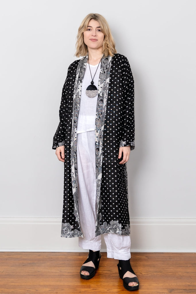 Printed Duster - Black Dot - BaBa Imports - The Wardrobe