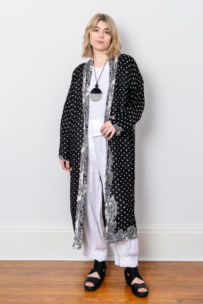 Printed Duster - Black Dot - BaBa Imports - The Wardrobe