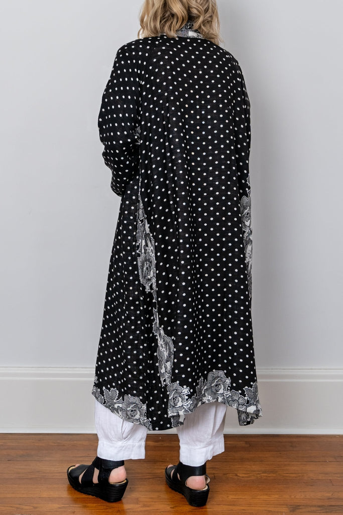 Printed Duster - Black Dot - BaBa Imports - The Wardrobe