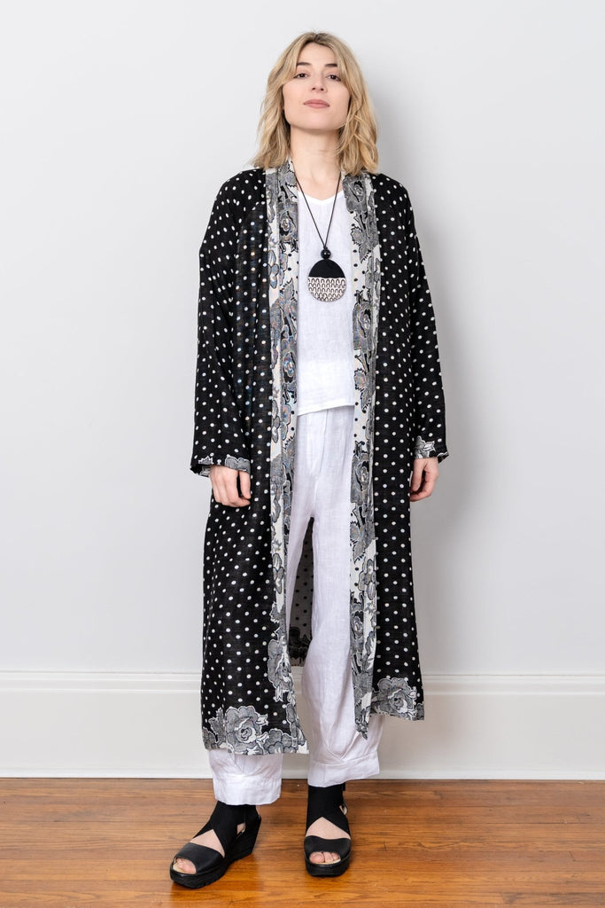 Printed Duster - Black Dot - BaBa Imports - The Wardrobe