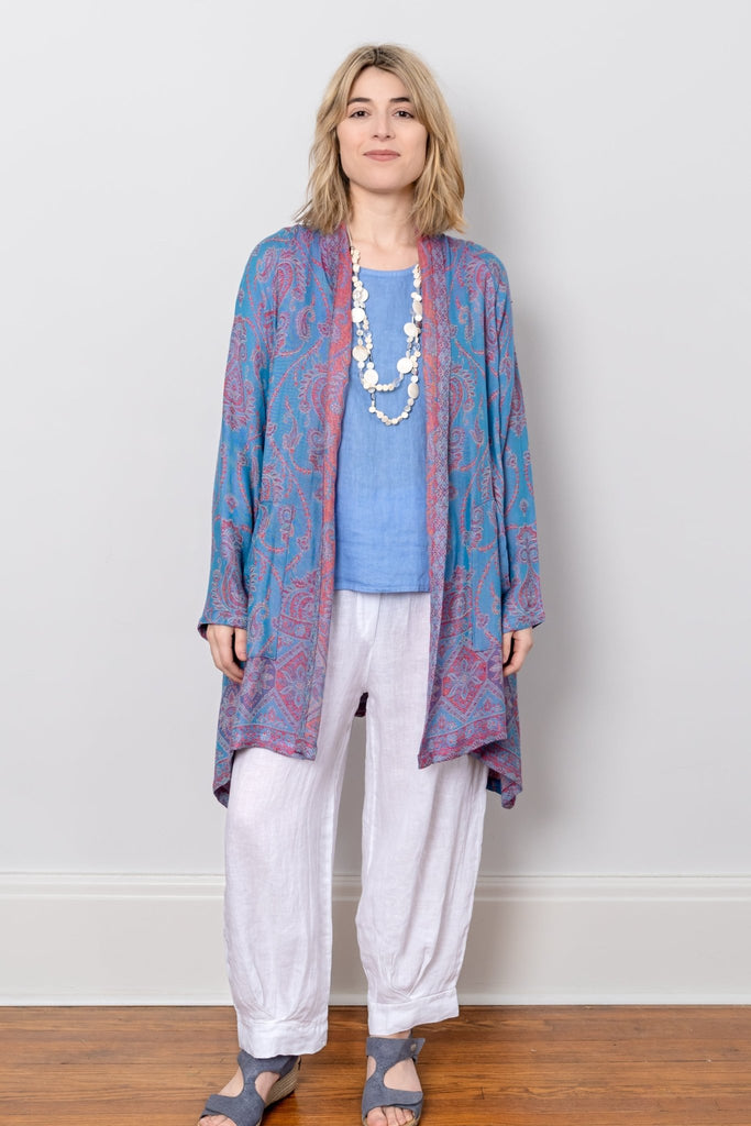 Printed Jacket - Cornflower - BaBa Imports - The Wardrobe