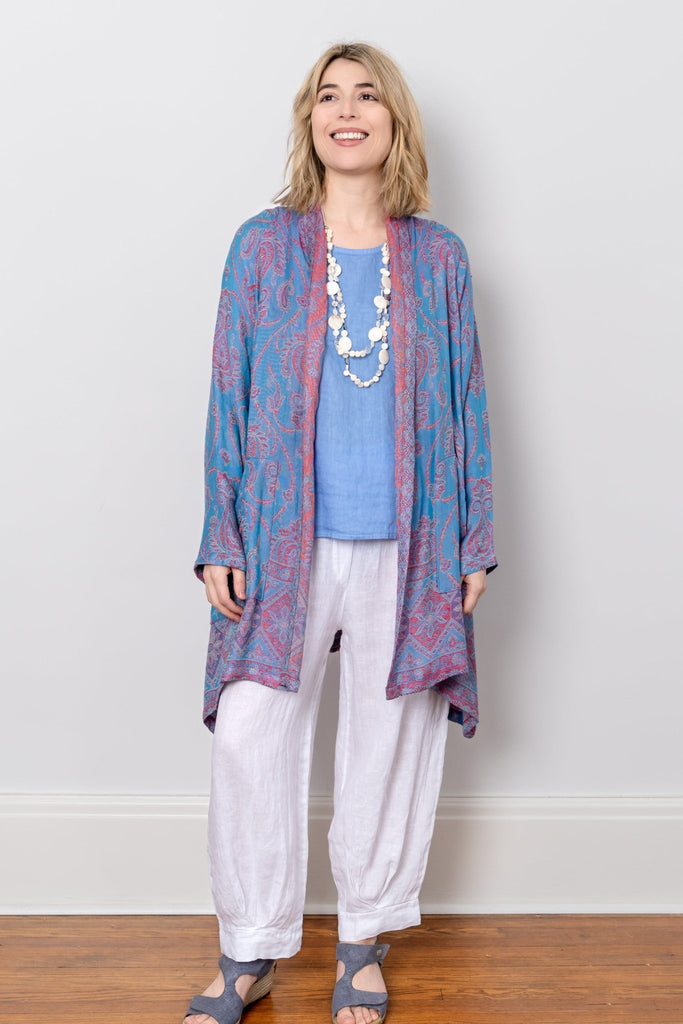 Printed Jacket - Cornflower - BaBa Imports - The Wardrobe