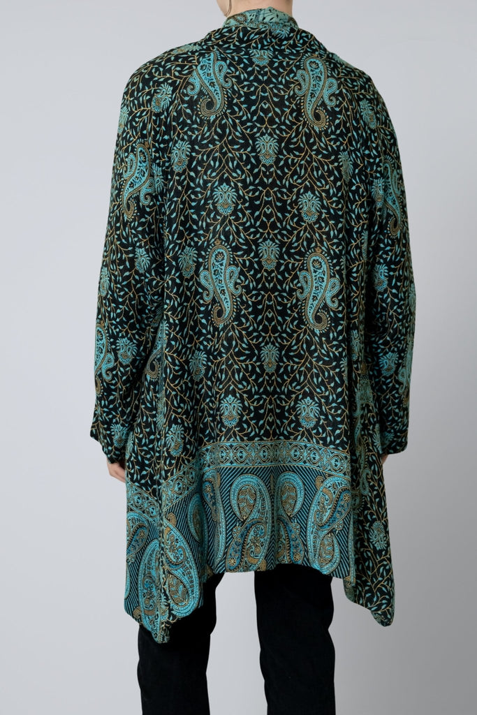 Printed Jacket - Turquoise Paisley - BaBa Imports - The Wardrobe