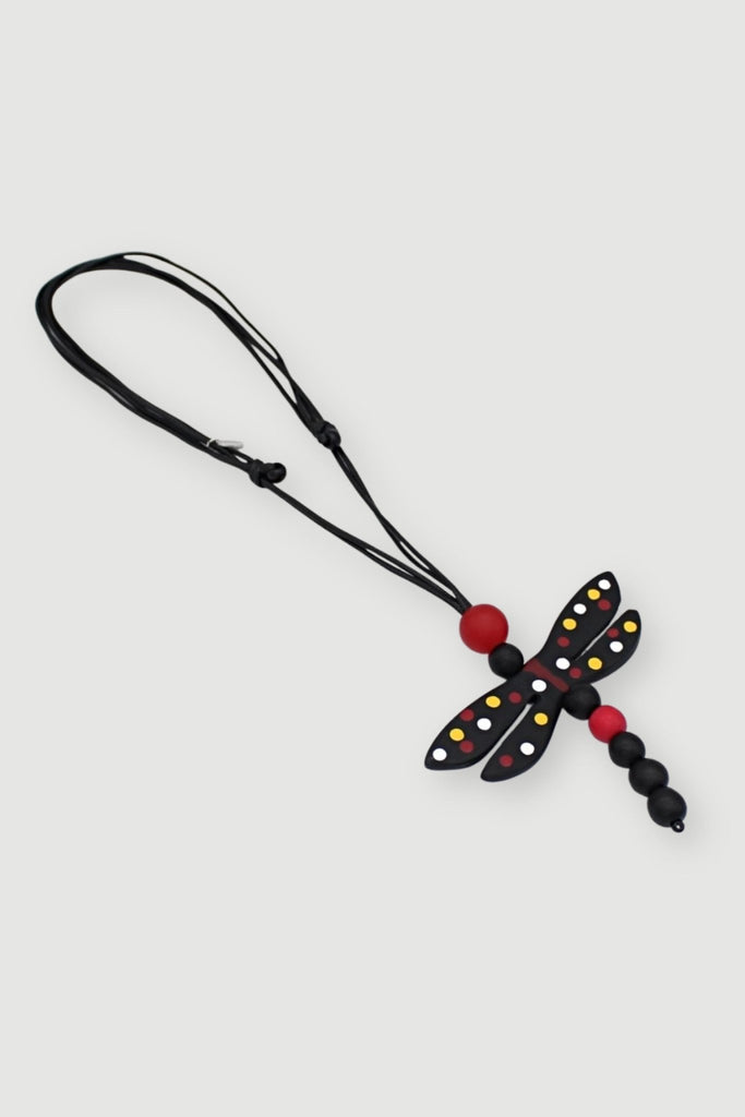 Red Dragonfly Necklace - Sylca - The Wardrobe