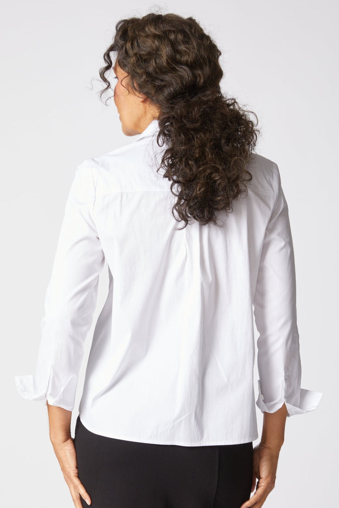 Shaped Hem Shirt - White - Habitat - The Wardrobe