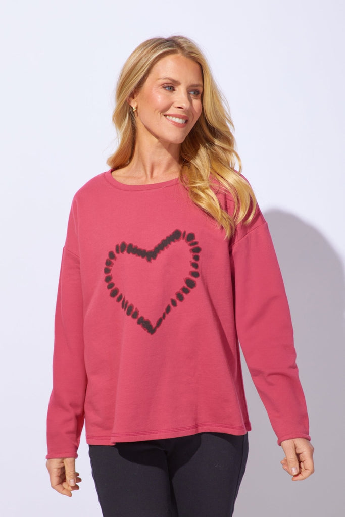 Shibori Heart Pullover - Escape by Habitat - The Wardrobe