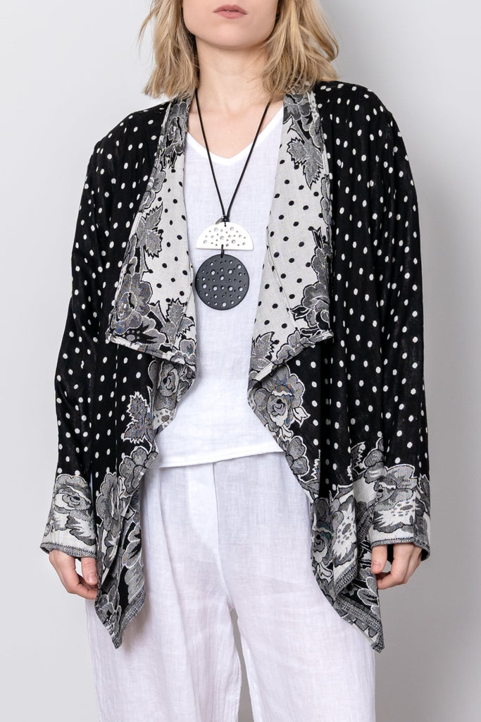 Short Printed Jacket - Black Dot - BaBa Imports - The Wardrobe