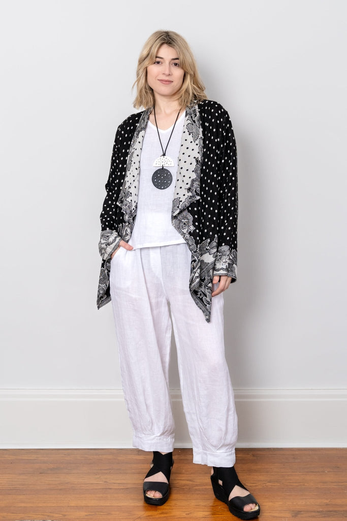 Short Printed Jacket - Black Dot - BaBa Imports - The Wardrobe