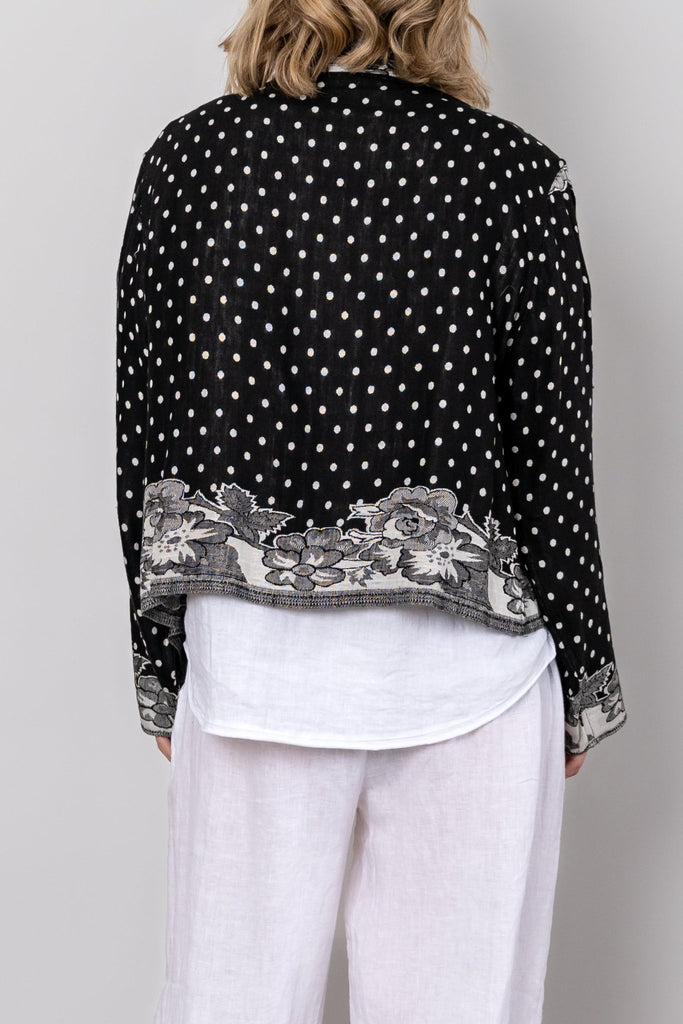 Short Printed Jacket - Black Dot - BaBa Imports - The Wardrobe