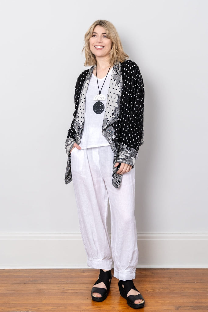 Short Printed Jacket - Black Dot - BaBa Imports - The Wardrobe