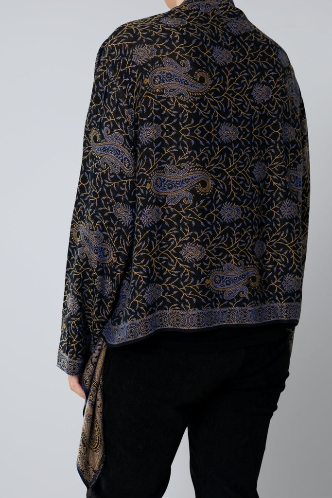 Short Printed Jacket - Indigo Paisley - BaBa Imports - The Wardrobe