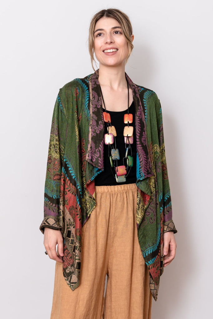 Short Printed Jacket - Talia - Baba Imports - The Wardrobe