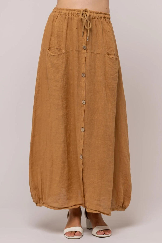 Sicily Linen Skirt - Linen Luv - The Wardrobe