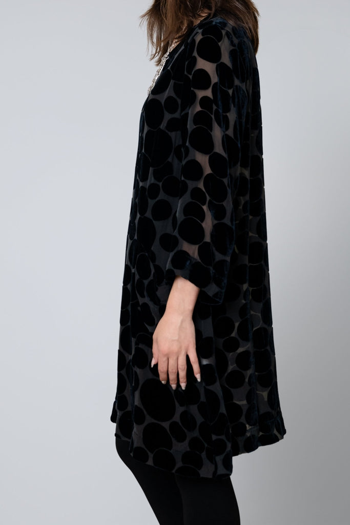 Silk Dot Tunic - Black - Grizas - The Wardrobe